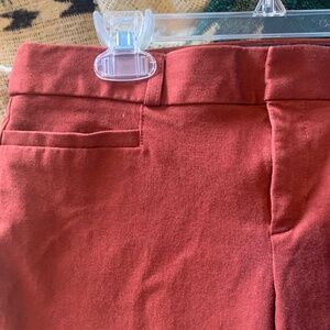 Burgundy dress/work capris